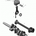 MXZ - 4-STROKE Коленчатый вал и поршни - 1200 itc 4-tec