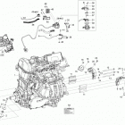 SKANDIC - 4-STROKE Двигатель и крепление