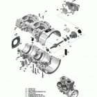SKANDIC - 2-STROKE Картер и водяная помпа