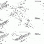 MXZ Sport 600 XP120 Передняя подвеска и лыжи