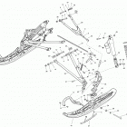 MXZ X-RS 600HOE XS RS Передняя подвеска и лыжи