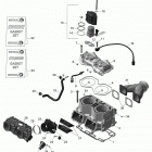 Summit X 800RETEC XM-163 Цилиндр и система впрыска