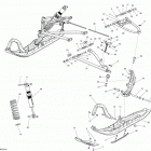 Summit X 800RETEC XM T3-174 front suspension and ski t3-163-174