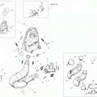 MXZ IRON DOG 600HO E-TEC exhaust system 600hoetec
