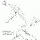 Summit Sport 600 XP146 Система охлаждения