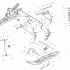 Summit X 800RETEC XM-163 front suspension and ski 146, 154, 163