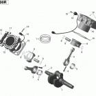 Maverick MAX 1000_STD_XRS-DPS Коленвал,поршень и цилиндр