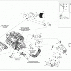 180 SP 260 Опора двигателя и глушитель воздухозаборника