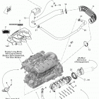 230 SP 430 Опора двигателя и глушитель воздухозаборника