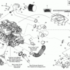 230 SP 520 Опора двигателя и глушитель воздухозаборника