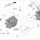 150 Speedster 155 Опора двигателя и глушитель воздухозаборника