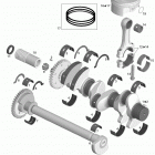 230 SP 520 Коленвал и поршни