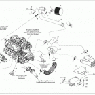 210 Challenger & Challenger S 260 Опора двигателя и глушитель воздухозаборника