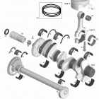 230 SP 430 Коленвал и поршни