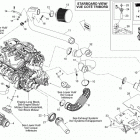 200 Speedster 510 Опора двигателя и глушитель воздухозаборника