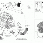 180 Challenger 215 Опора двигателя и глушитель воздухозаборника
