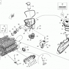 210 Wake 310 Опора двигателя и глушитель воздухозаборника