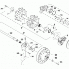 PANTERA 7000 XT LTD Black (US) Вал приводной трака и тормоза