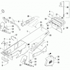ZR 120 GREEN Шасси, скамейка для ног и задний  бампер