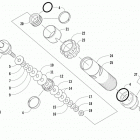 PANTERA 7000 XT LTD BLACK Задняя  подвеска, передний амортизатор