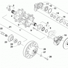 M 6000 ES 141  Green (US) Вал приводной трака и тормоза