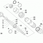 SR VIPER L-TX LE WHITE Задняя  подвеска, передний амортизатор