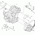 ZR 9000 ET LTD 129   Black (US) Опора двигателя и вариатор