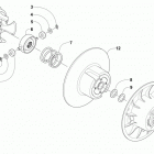 M 6000 SNO PRO 141 GREEN Привод сцепления