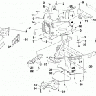 M 6000 ES 141  Green (US) Передний бампер и рама