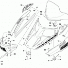 BEARCAT 2000 XT Blue (US), Blue Intl (OS) Hood, windshield, and front bumper assembly (us)