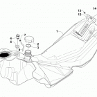 XF 6000 HIGH COUNTRY 141 ORANGE Топливный бак