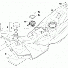 SR VIPER L-TX LE WHITE Топливный бак