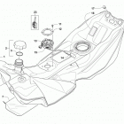 PANTERA 7000 LTD Black (US) Топливный бак