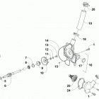 M 6000 SNO PRO 141 GREEN Помпа и термостат