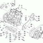 M 6000 SNO PRO 141 GREEN Опора двигателя и вариатор