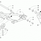M 7000 LTD 162 Black (US) Задняя подвеска ,передний рычаг
