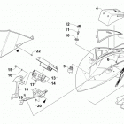 M 6000 LTD 153 Green (US), Black (US) Ветровое стекло и панель инструментов