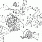 MOUNTAIN CAT 800 EFI Опора двигателя и вариатор