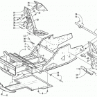 ZR 500 CC (BLACK) Передняя рама и подножки