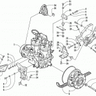 PANTERA 550 Опора двигателя и вариатор