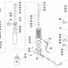 Z 440 SNO PRO Задняя  подвеска, передний амортизатор
