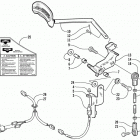 ZL 800 EFI SS (SS BLACK) Рычаг заднего хода в сборе (дополнительно)