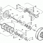 ZR 500 Вал приводной трака и тормоза
