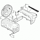 Z 570 Cooling fan and cylinder cowling assembly