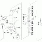 Z 440 SNO PRO Задняя подвеска ,задний амортизатор