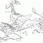 ZL 600 EFI SS (ORANGE) Передняя рама и подножки