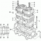 Z 440 SNO PRO Картер и блок цилиндр