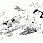 ZR 600 EFI CC (BLACK) Капот и ветровое стекло