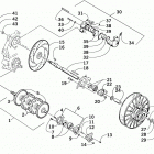 PANTERA 800 EFI ESR Вал приводной трака и тормоза