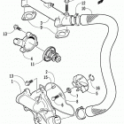 ZR 440 SNO PRO Water pump  /  water manifold assembly